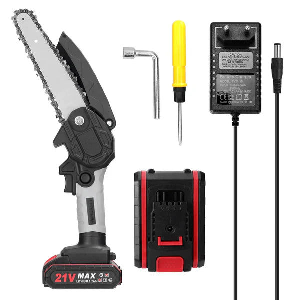 Sierra retráctil portátil y recargable